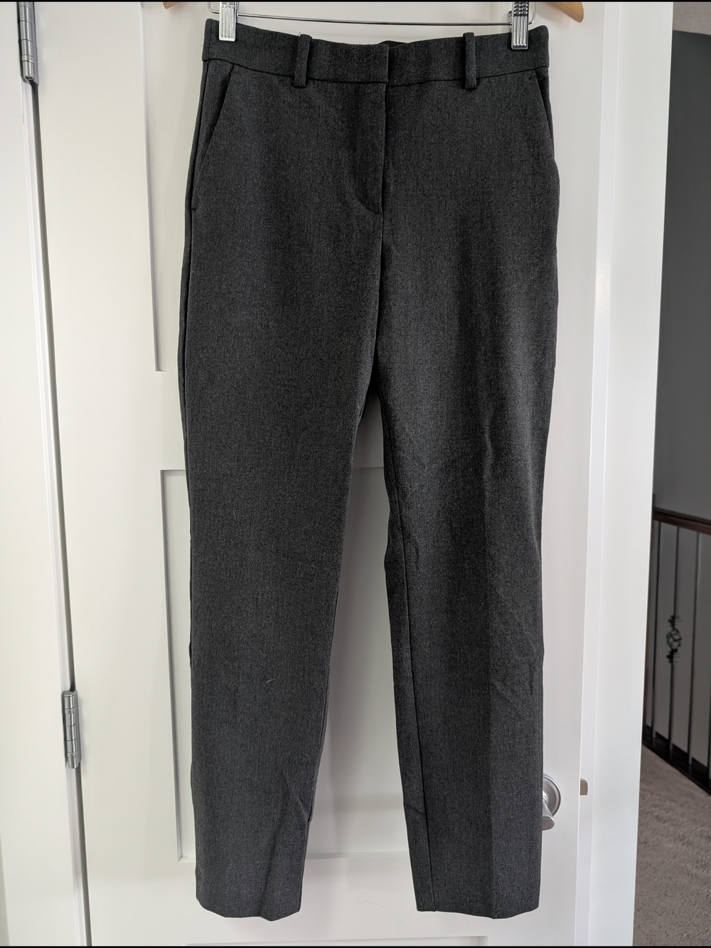 H&M Dark Gray Straight Leg Dress Pants
